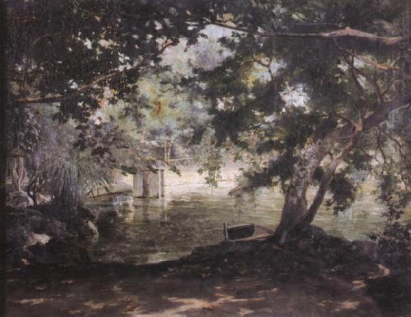 unknow artist A remembrance of the Villa Borghese, oil painting image